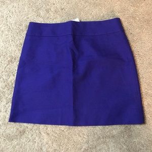 J Crew double-serge cotton mini skirt purple